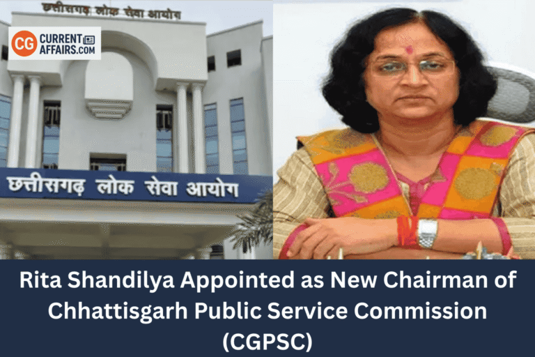 Rita Shandilya Appointed as New Chairman of CGPSC