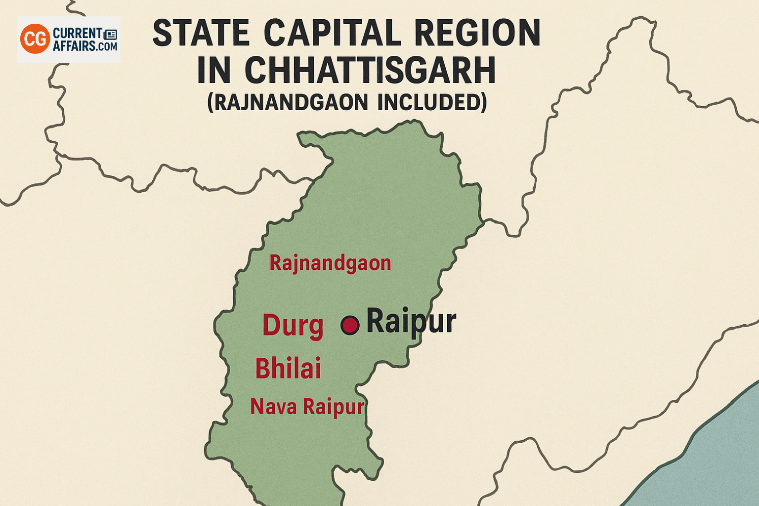 Chhattisgarh State Capital Region: Rajnandgaon Joins