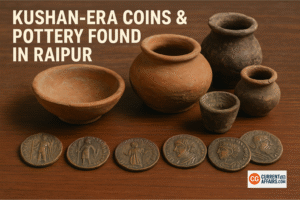 Kushan-era Coins & Pottery Found in Raipur