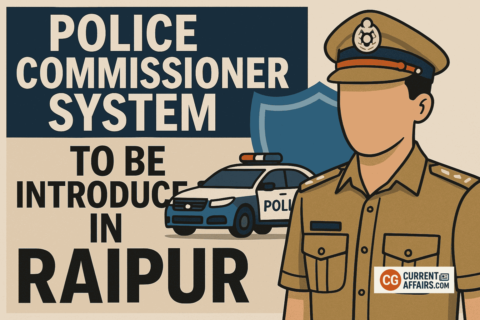 Police Commissioner System to be Introduced in Raipur
