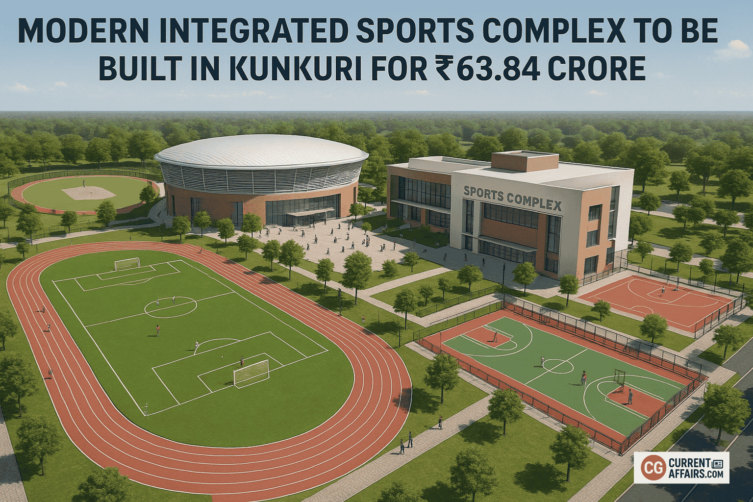 Modern Integrated Sports Complex to be Built in Kunkuri for ₹63.84 Crore