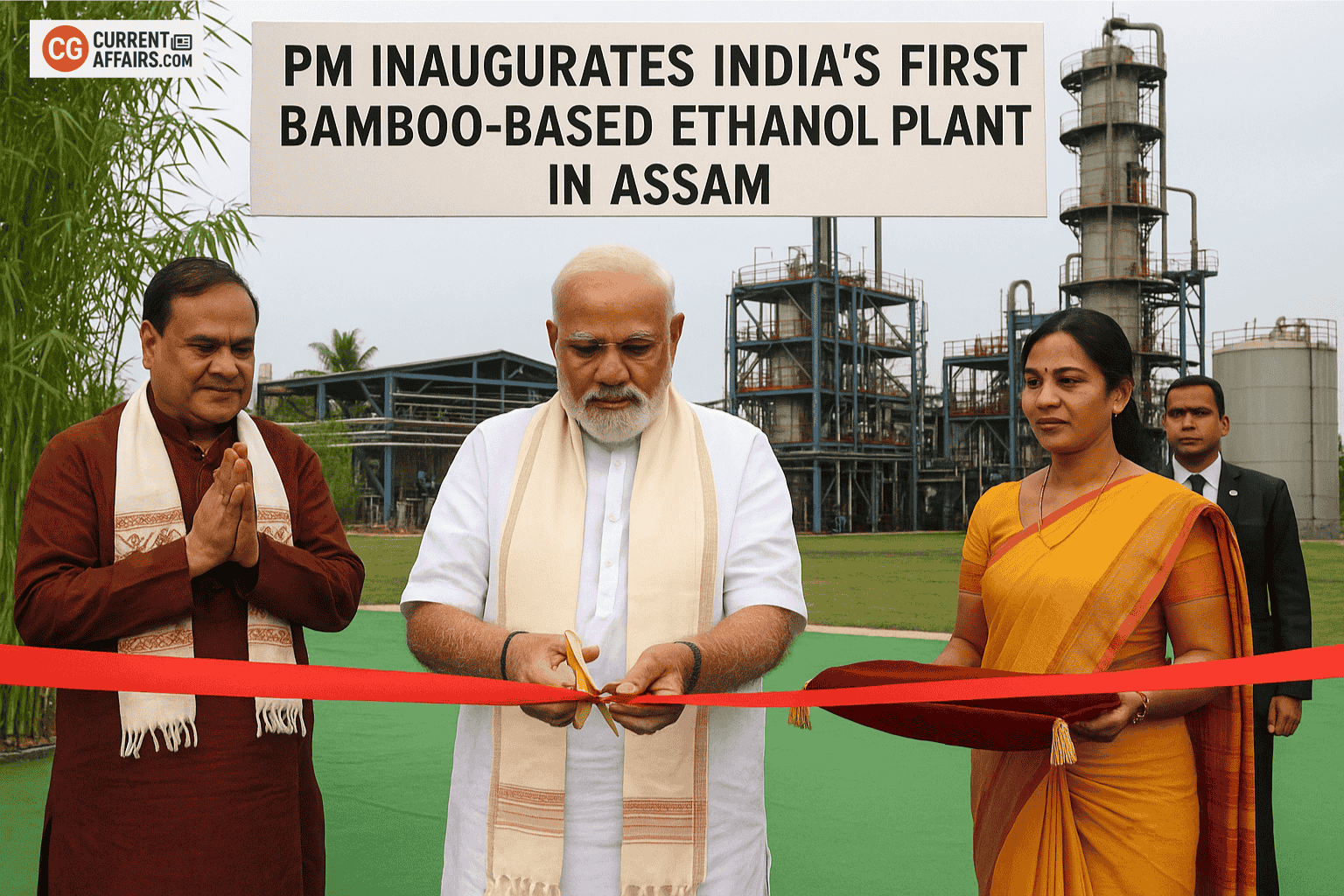 PM Inaugurates India’s First Bamboo-Based Ethanol Plant in Assam