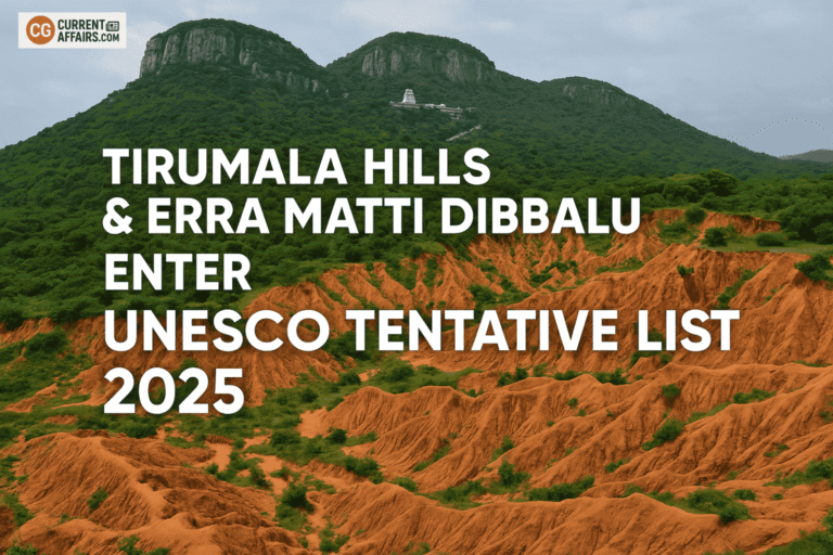 Tirumala Hills & Erra Matti Dibbalu Enter UNESCO Tentative List (2025)