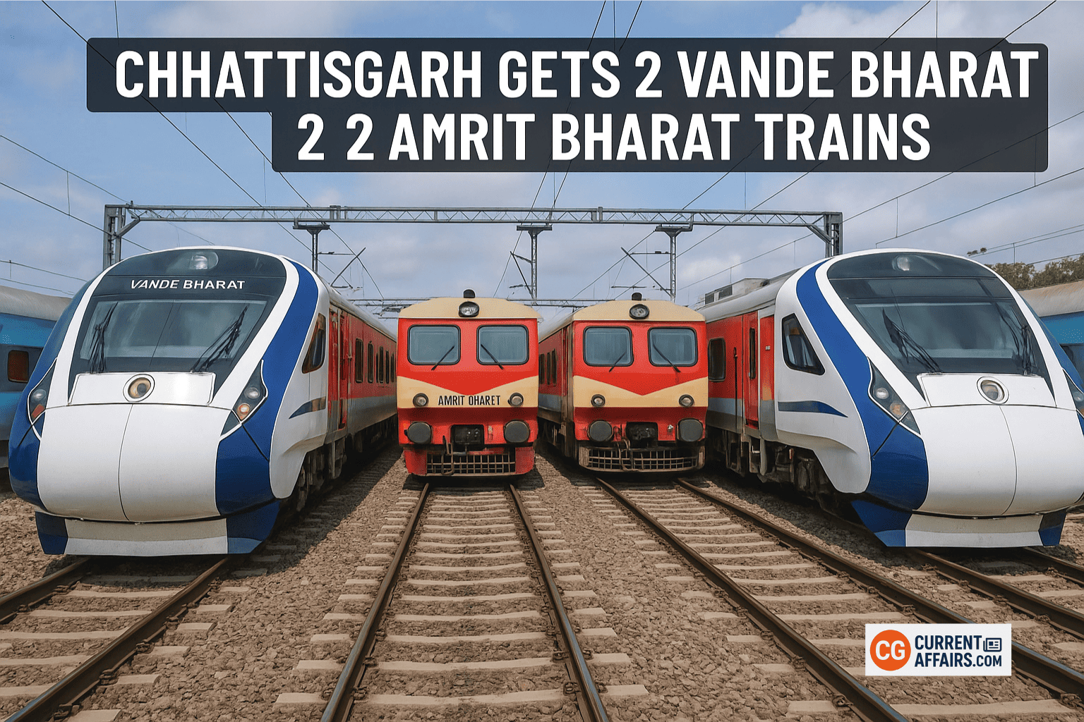 Chhattisgarh Gets 2 Vande Bharat & 2 Amrit Bharat Trains