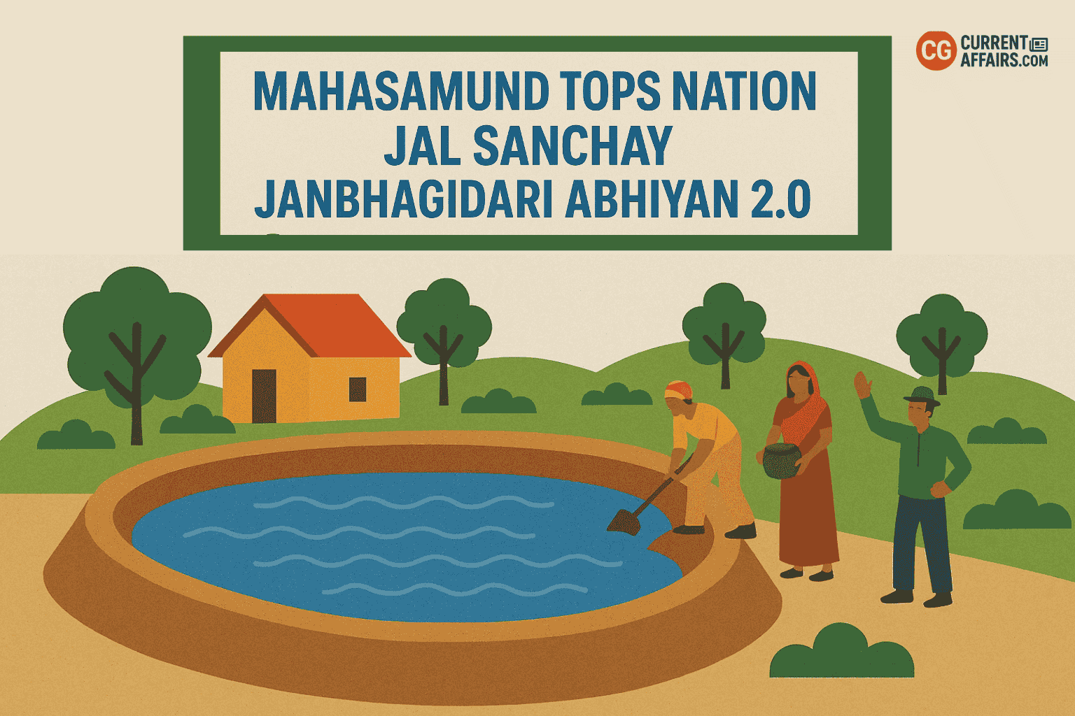 Mahasamund District Tops Nation in Jal Sanchay Janbhagidari Abhiyan 2.0
