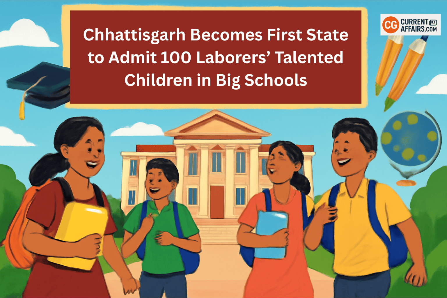 Chhattisgarh Admits 100 Laborers’ Kids in Elite Schools