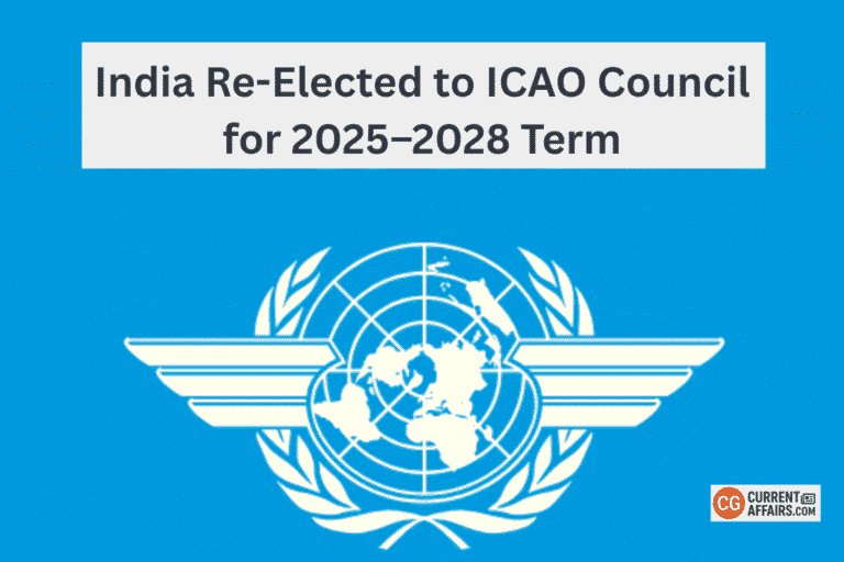 India Re-Elected to ICAO Council for 2025–2028 Term
