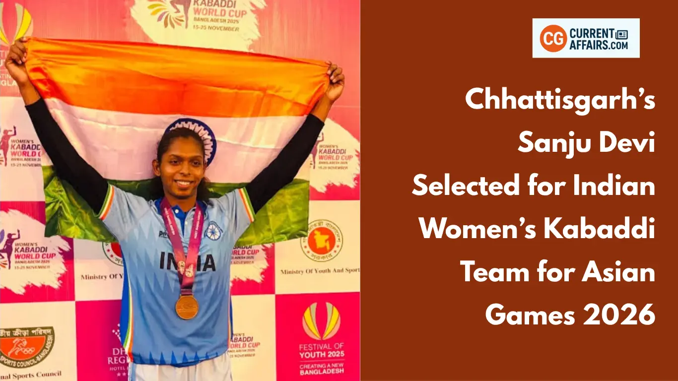 Chhattisgarh’s Sanju Devi Selected for Asian Games 2026