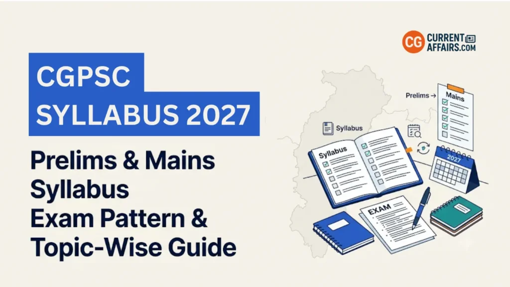 CGPSC syllabus 2027