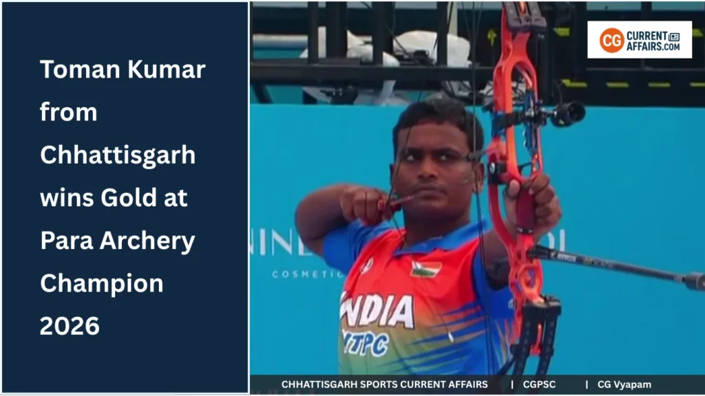 Toman Kumar Wins Gold in Para Archery 2026