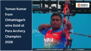 Toman Kumar Wins Gold in Para Archery 2026